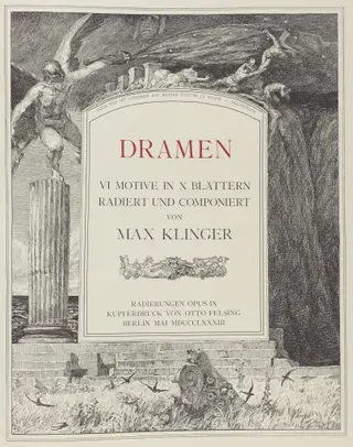 Title Page, by Max Klinger, 1883