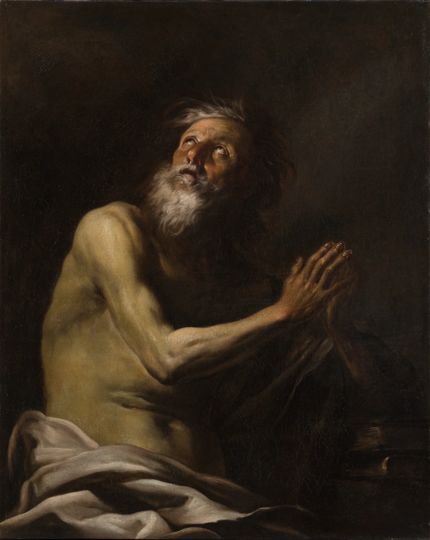 Hermit Saint (Paul the Hermit?), detail