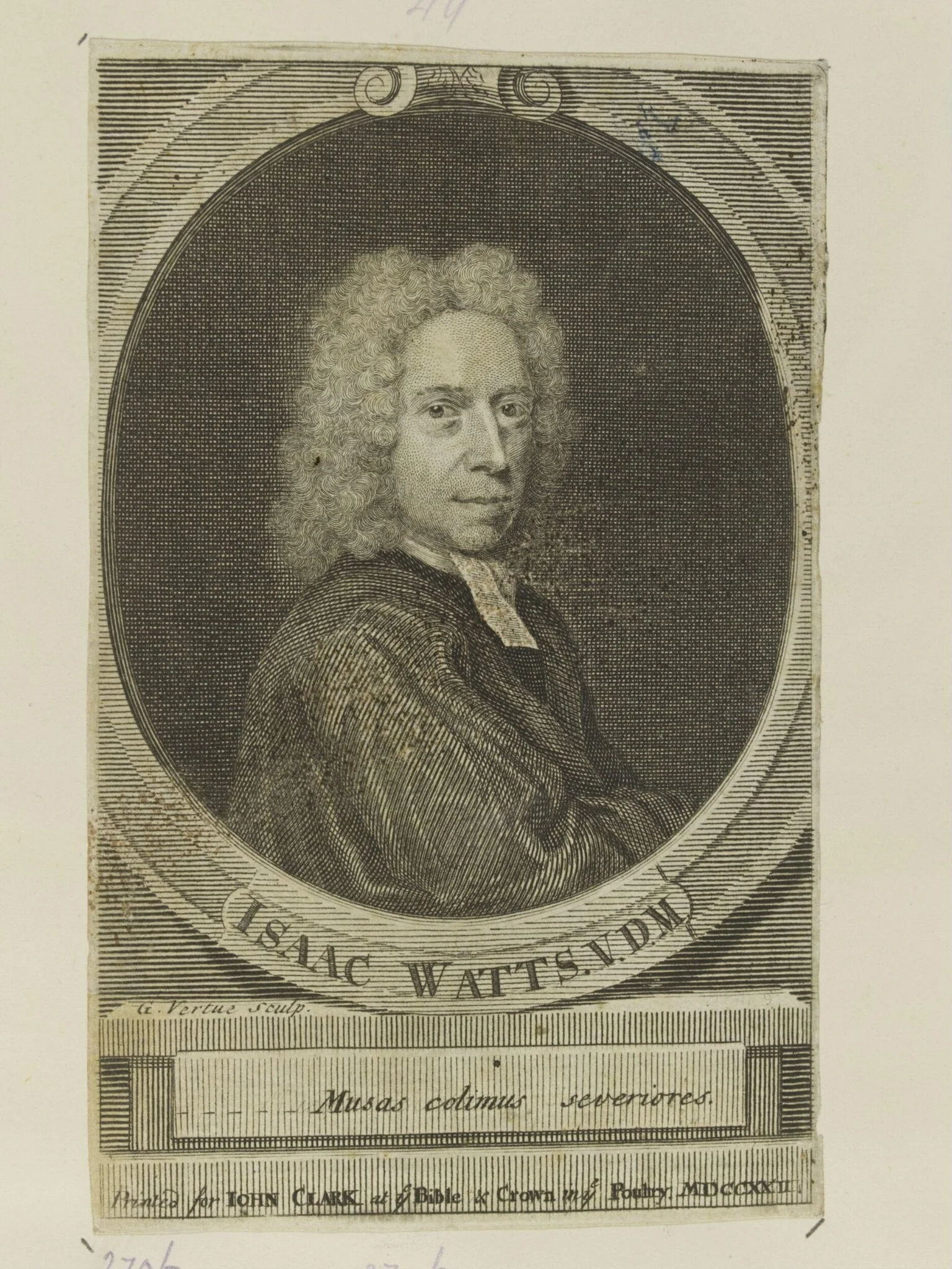 Isaac Watts, detail