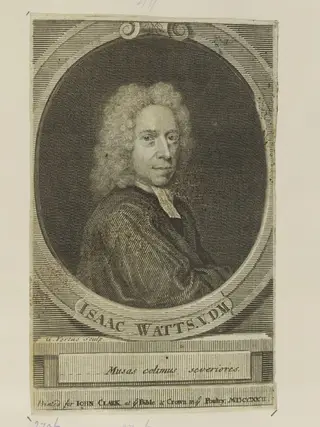 Isaac Watts, by George Vertue, 1722