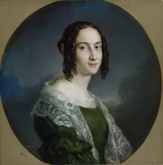 La miniaturista Teresa Nicolau Parody, by Vicente López Portaña, oil, 1833