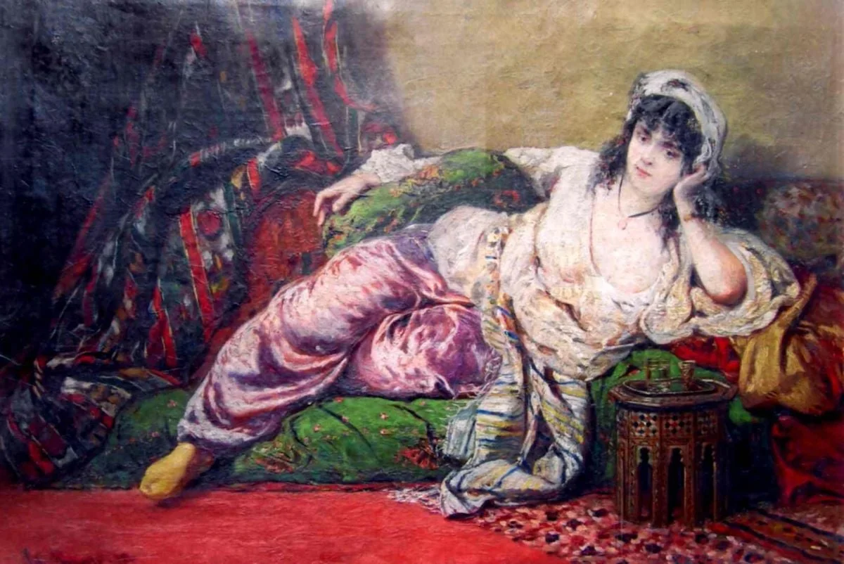 Odaliscă, detail