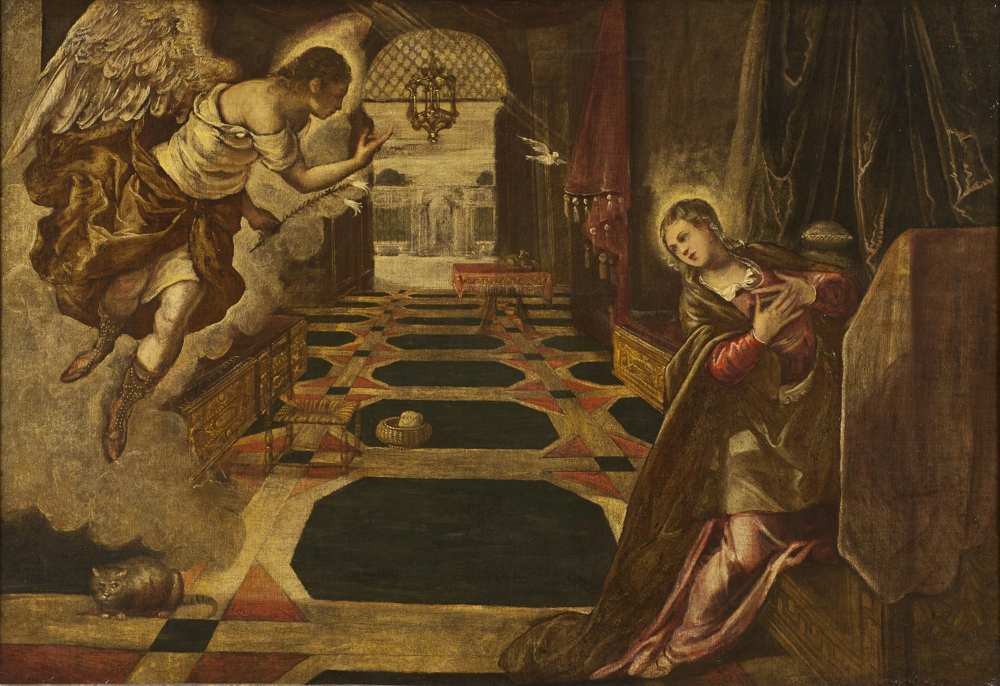 The Annunciation, detail