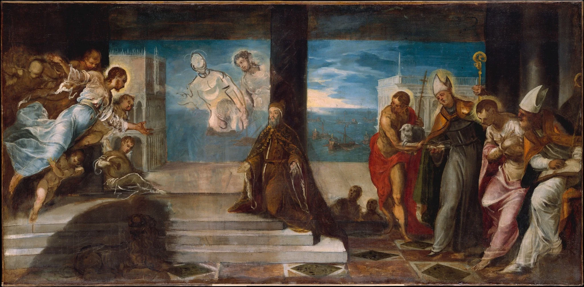Doge Alvise Mocenigo (1507–1577) Presented to the Redeemer, detail
