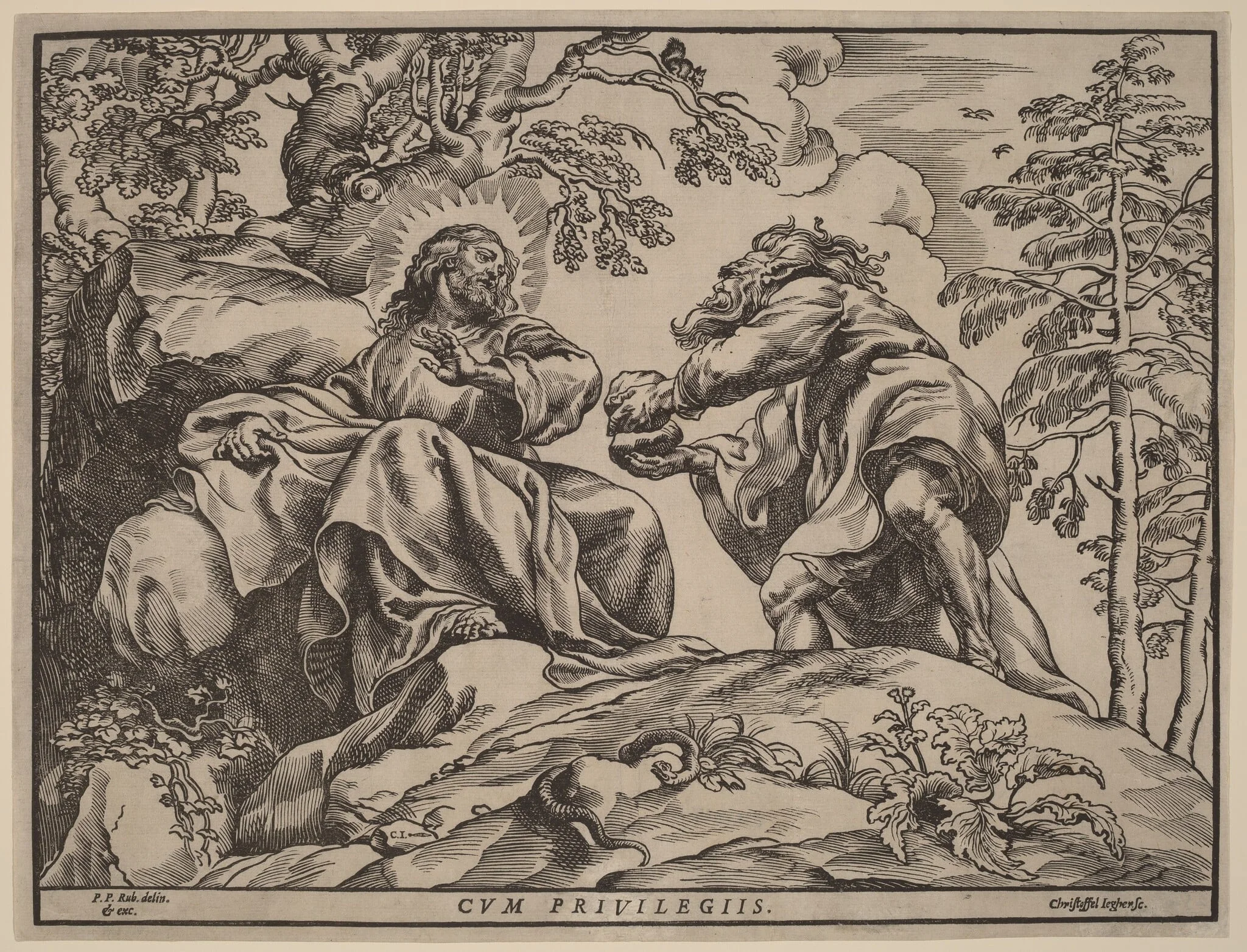 The Temptation of Christ by the Devil, detail