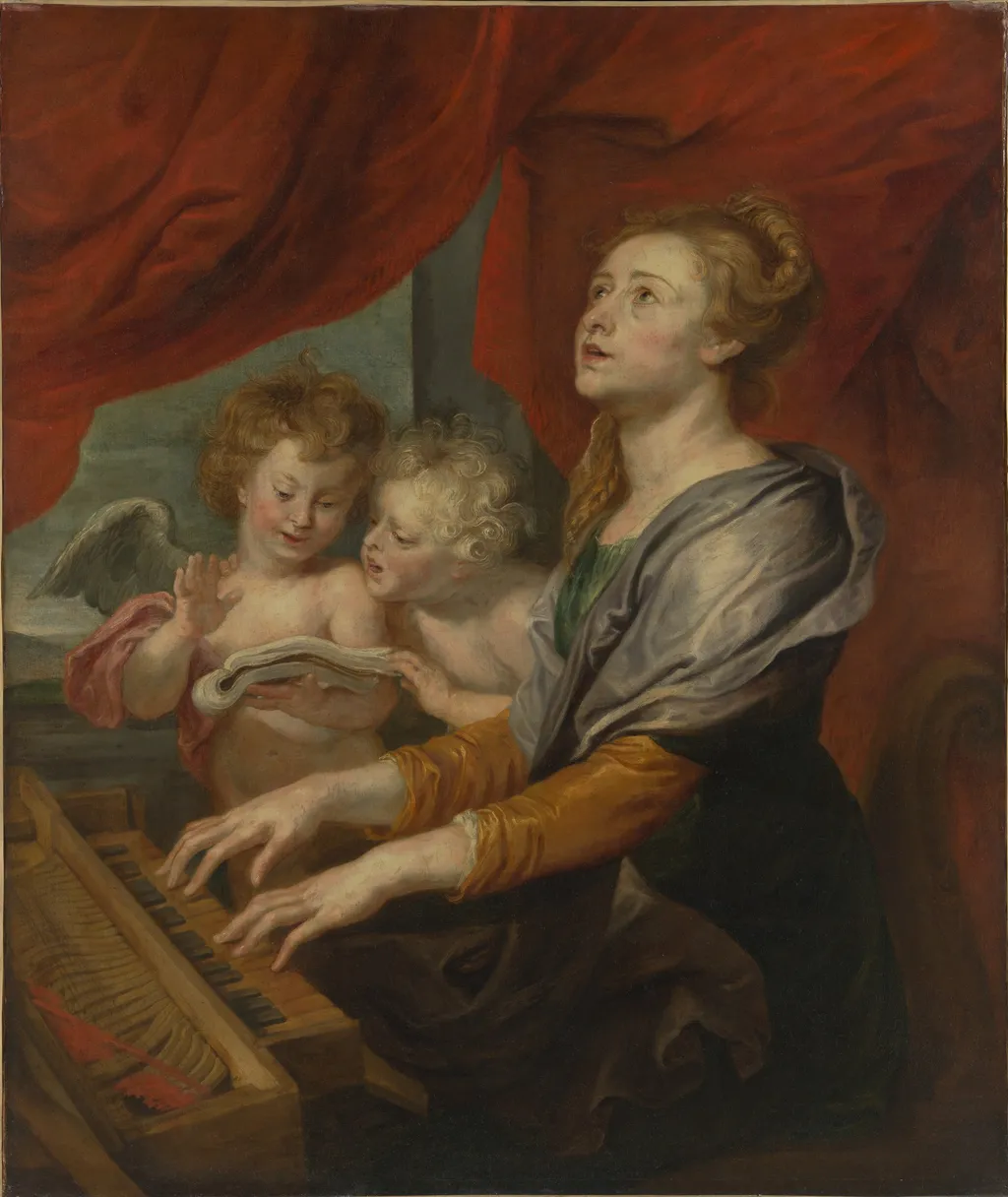 Saint Cecilia, by Abraham van Diepenbeeck, oil