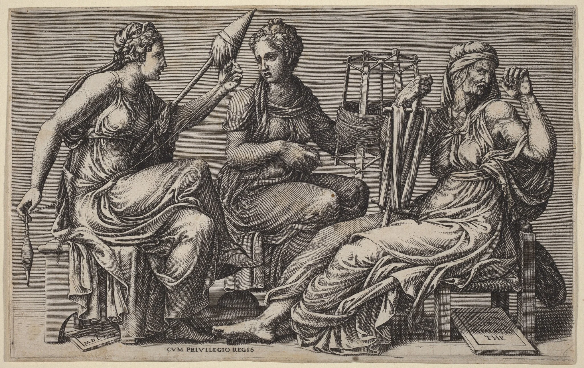 The Three Fates, detail