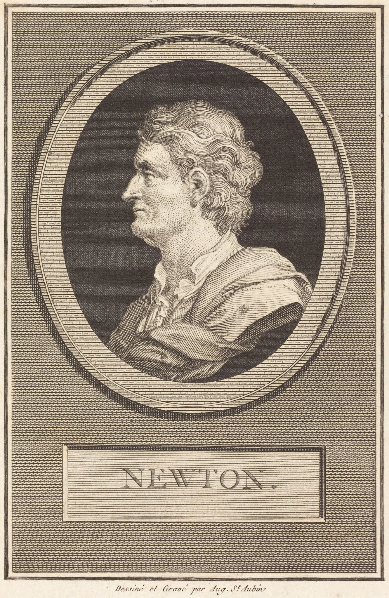 Isaac Newton, detail
