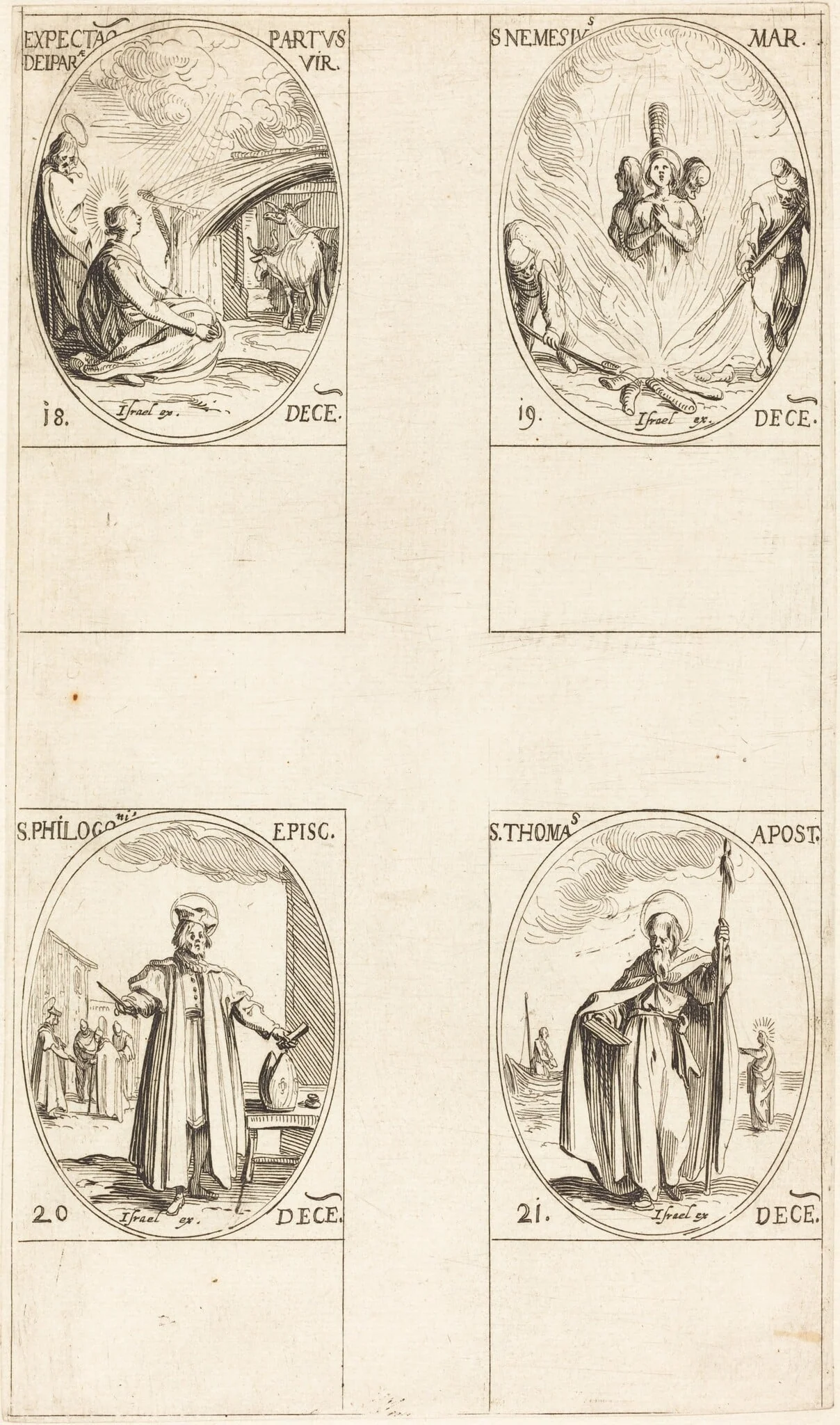 Waiting for the Virgin to Give Birth; St. Nemesius; St. Philogonius; St. Thomas, detail