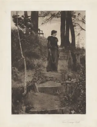 Those Evening Bells, by James S. King, ink, 1887