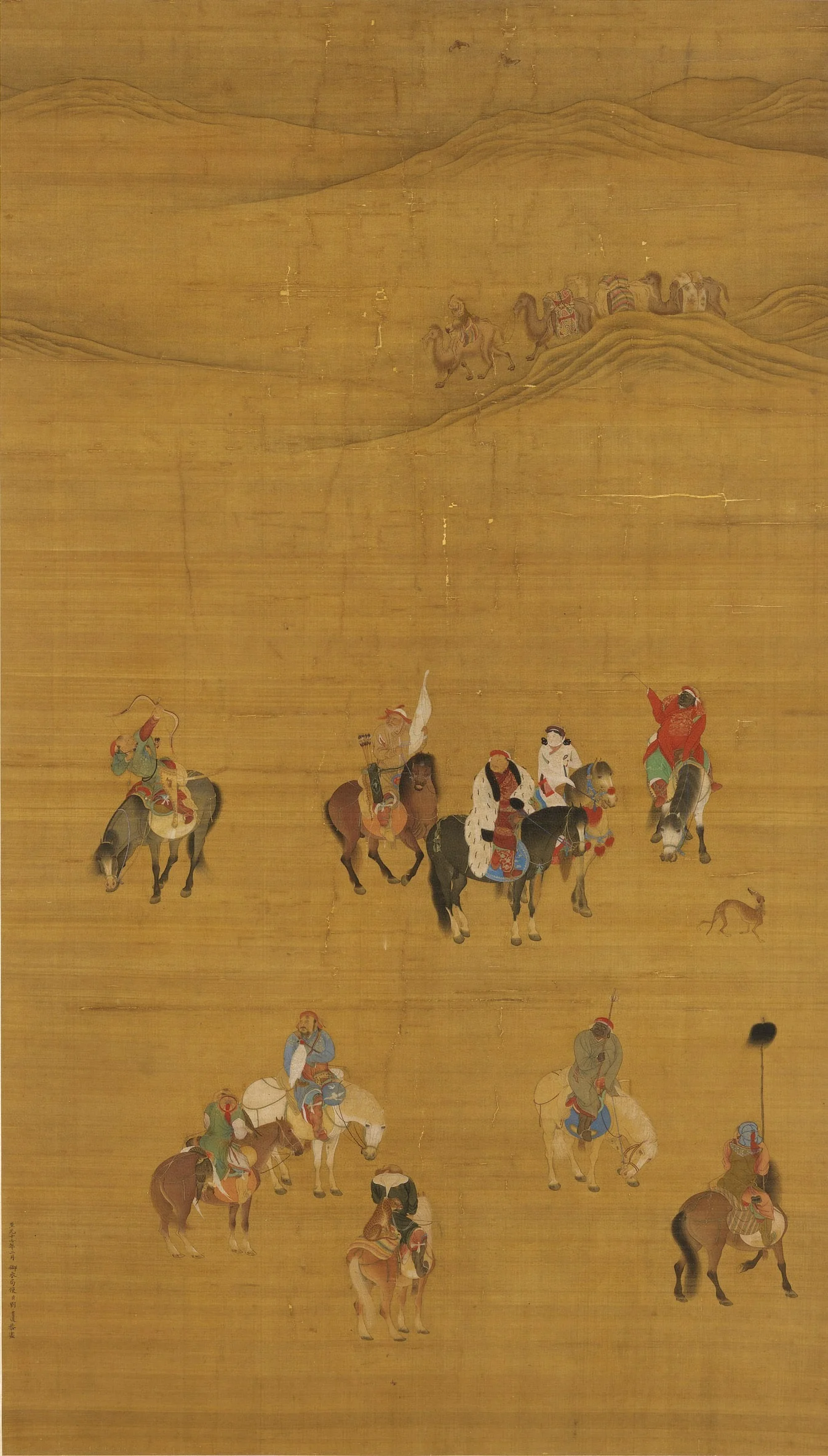 Khubilai Khan Hunting, detail