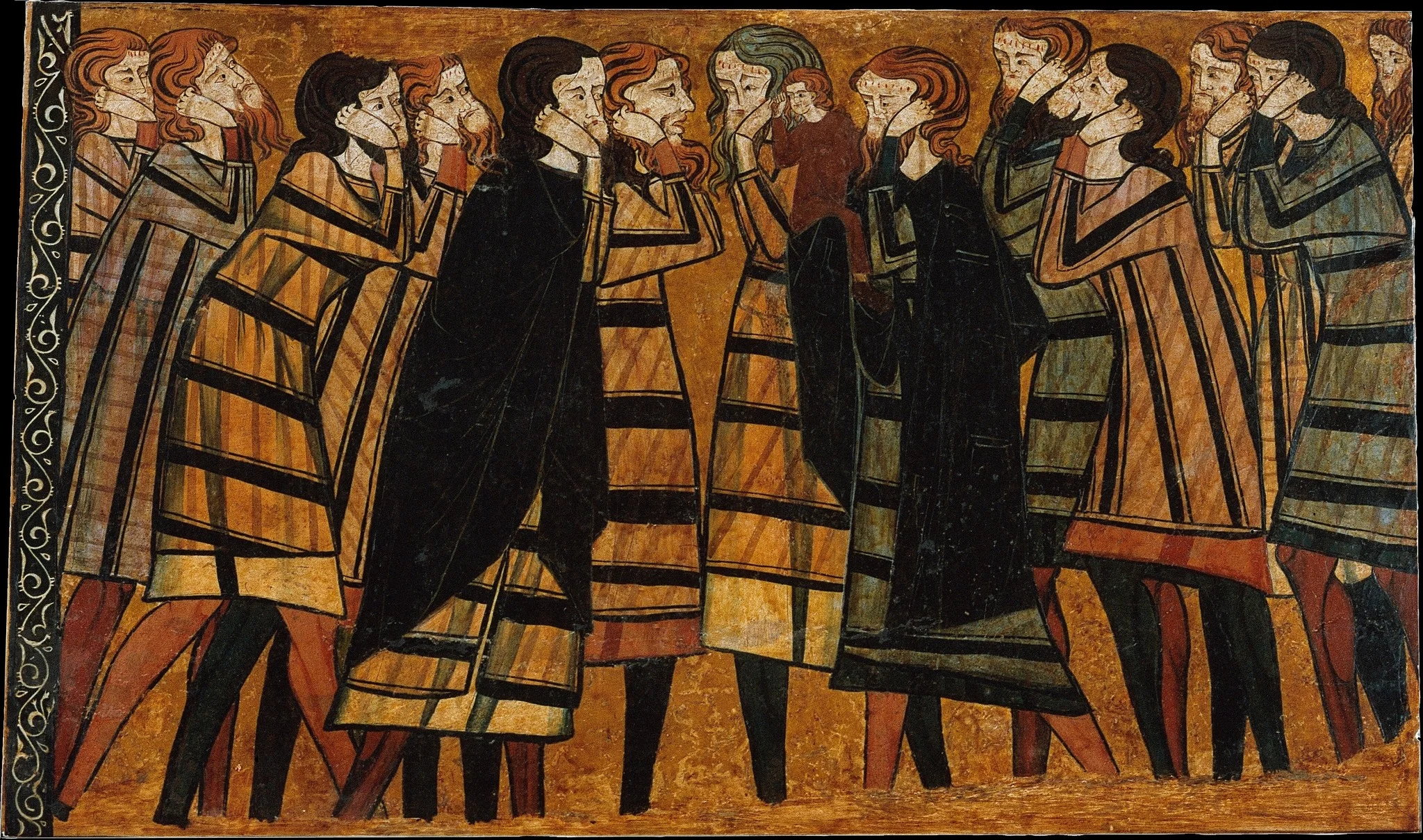 Pleurants, detail