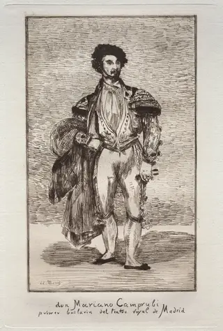 Le Bailarin ( Don Mariano Camprubi ), by Édouard Manet, 1862