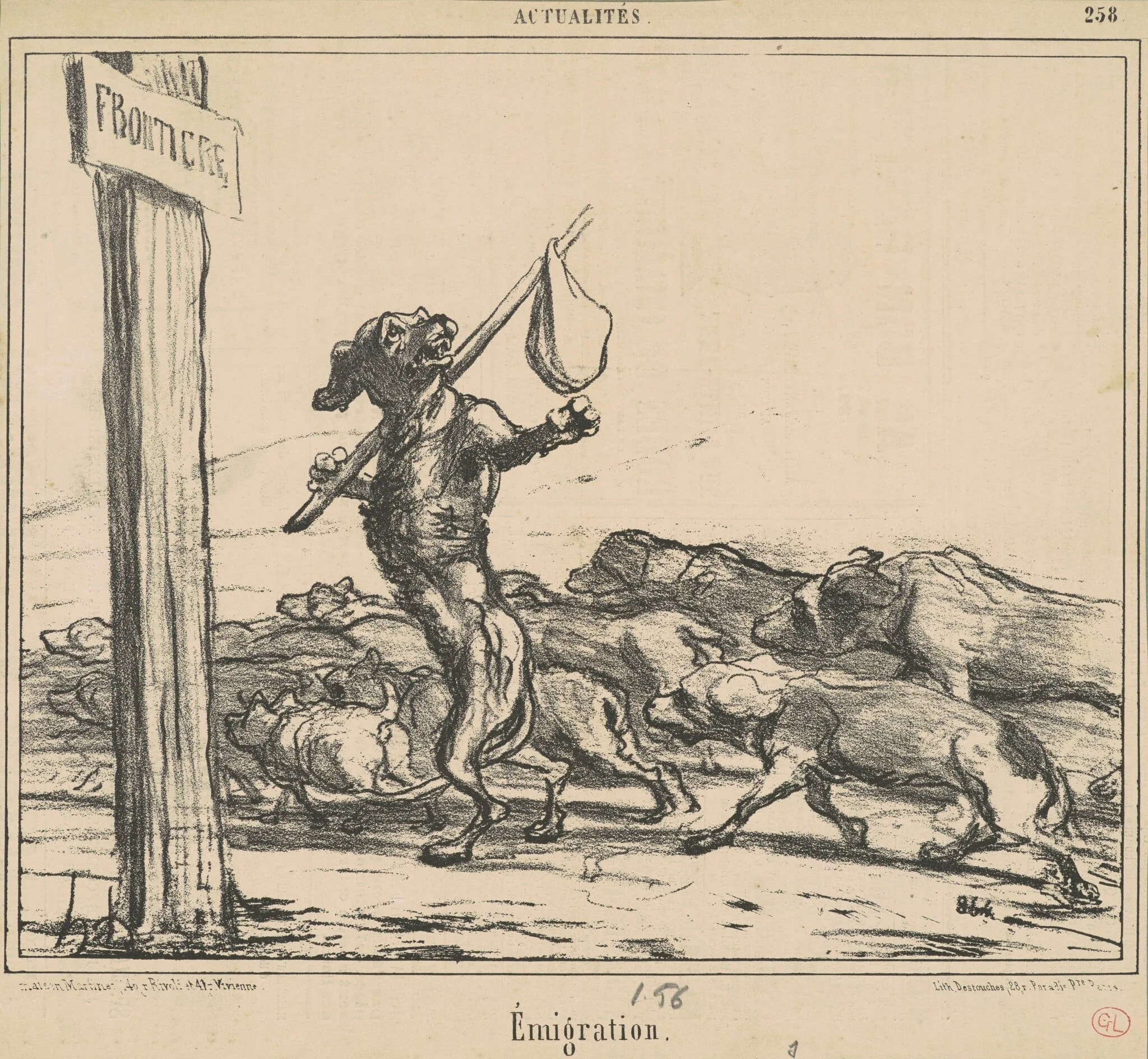 Emigration, detail
