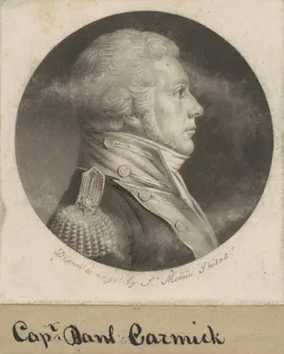 Anne-Louis de Tousard, by Charles B. J. Févret de Saint-Mémin, ink, 1800