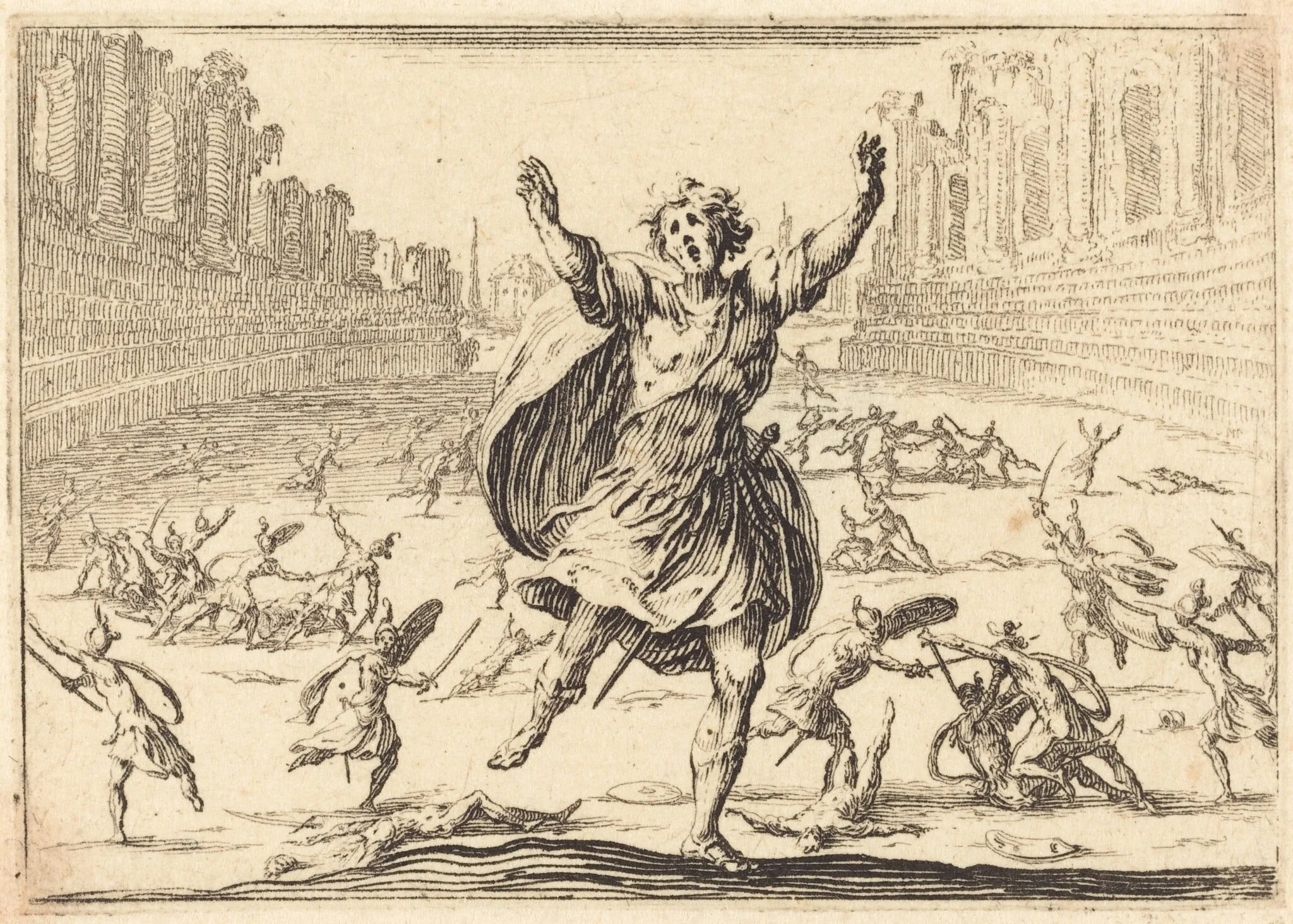 Skirmish in a Roman Circus, detail