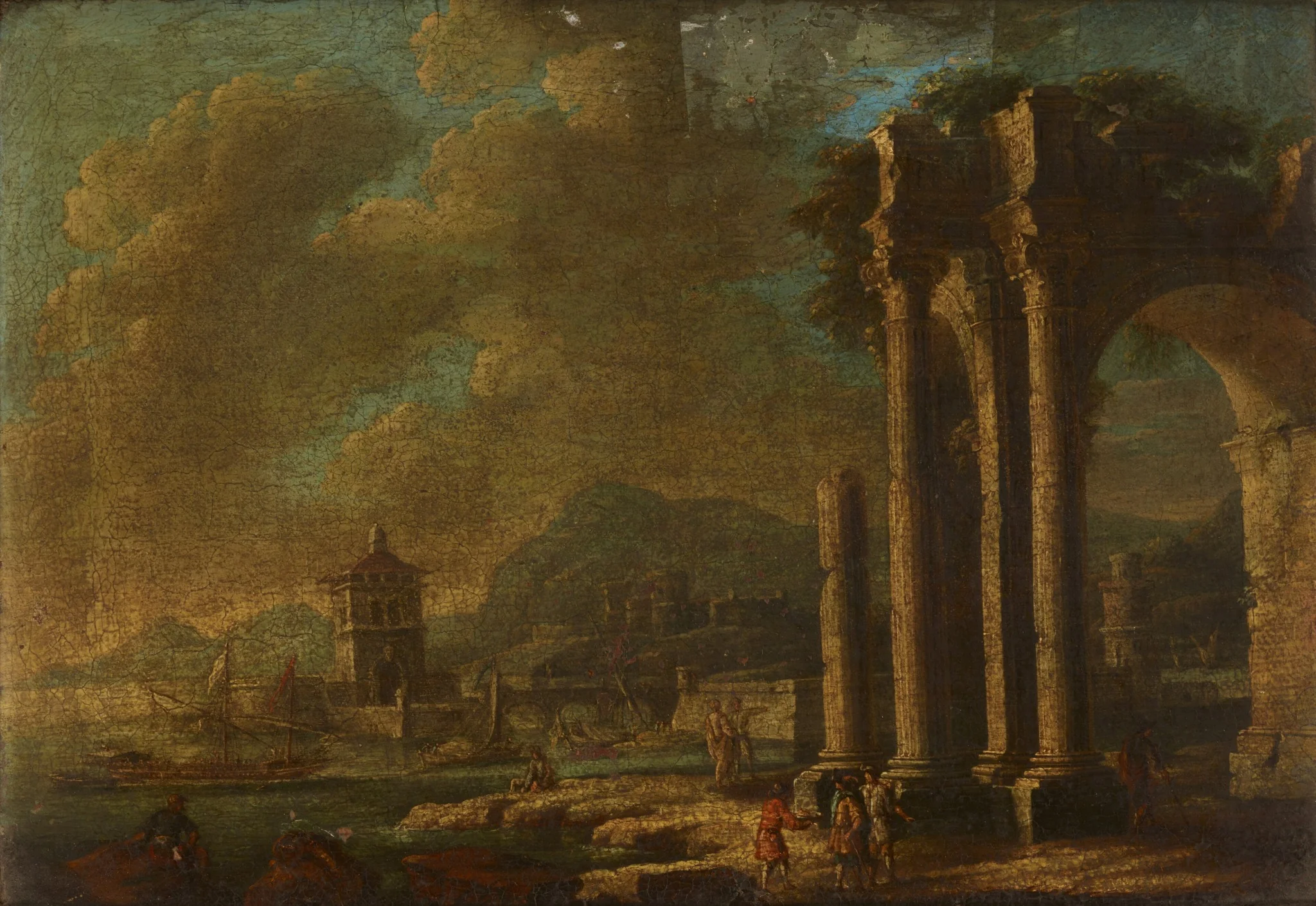 Landscape with Ruins, detail