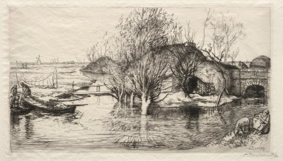 La Masure Inondée, detail