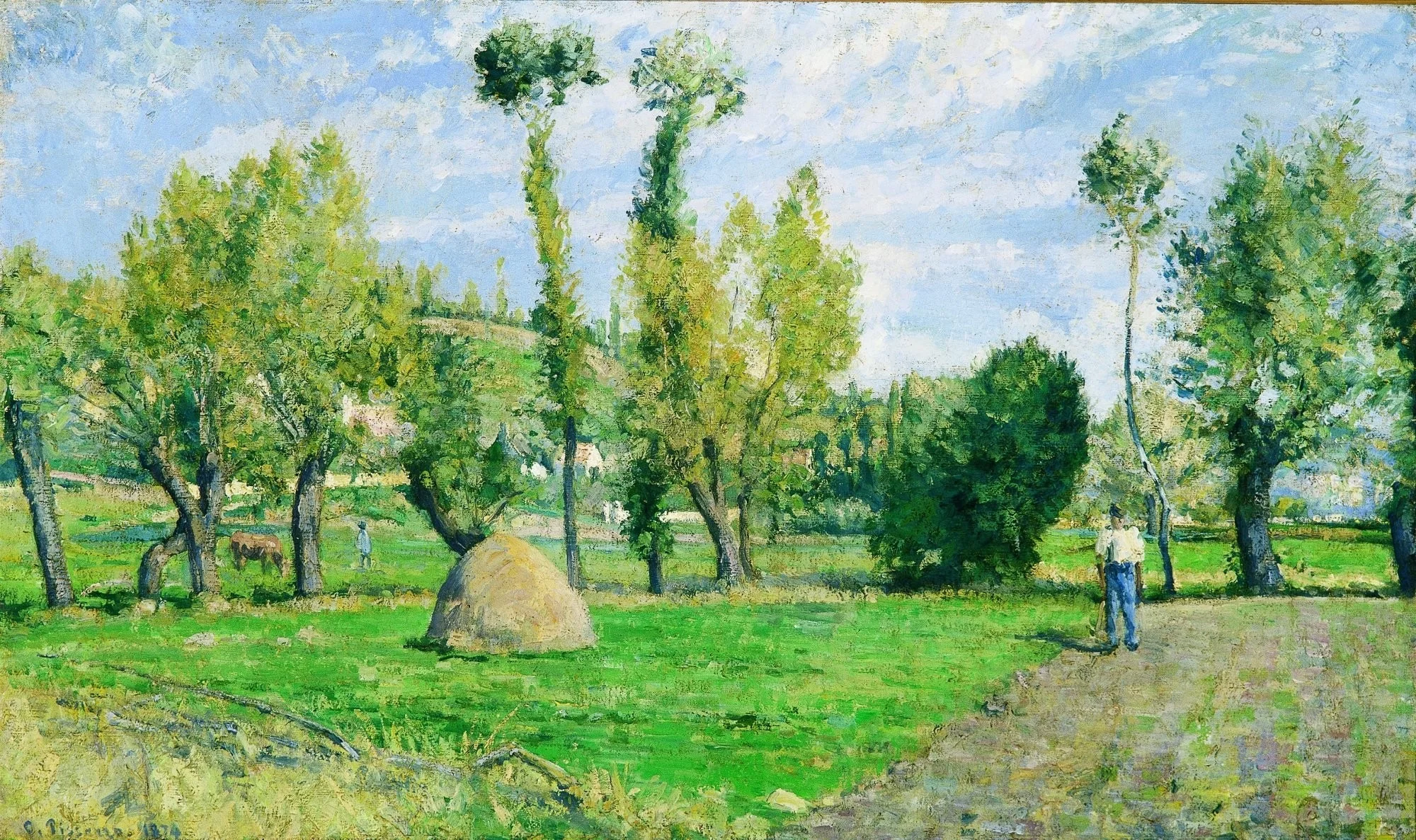 Meadows at Le Valhermeil, Auvers-sur-Oise, detail