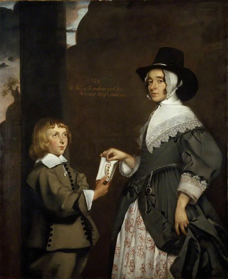 Hester Tradescant and her Stepson, John, detail
