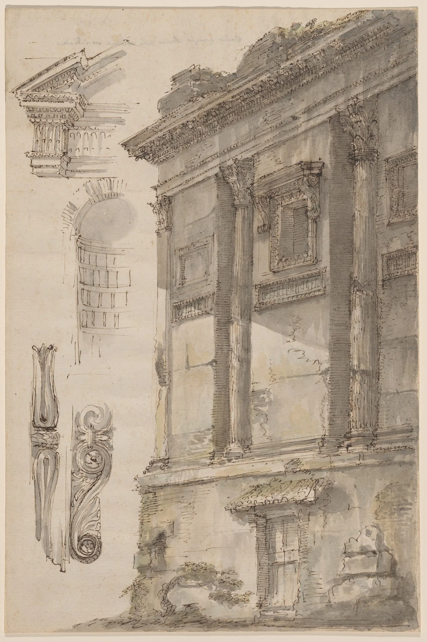 Studies of the Cenotaph of Annia Regilla, detail