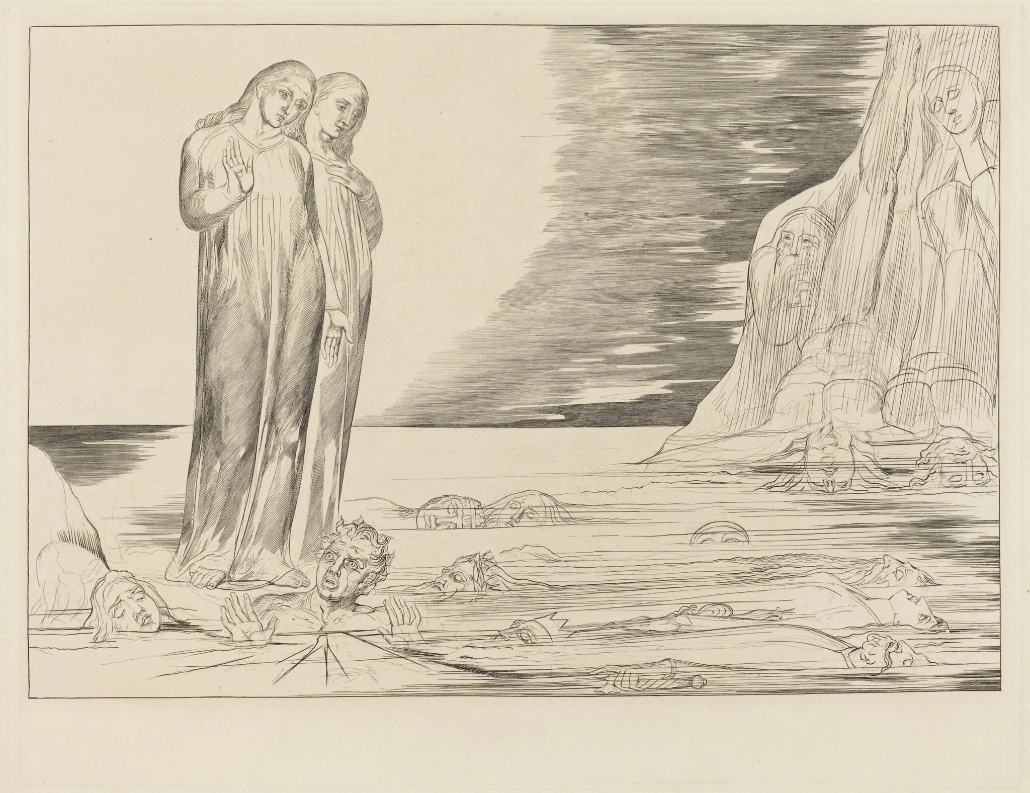 The Circle of the Traitors; Dante's Foot Striking Bocca degli Abbate, detail