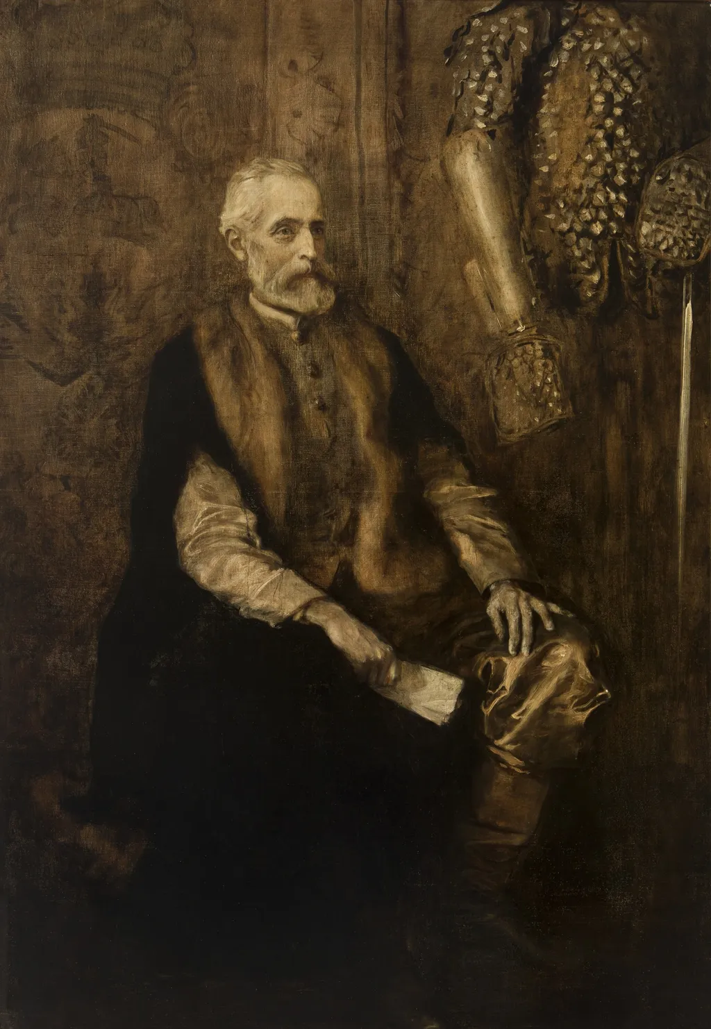 Portrait of Prince Władysław Czartoryski (1828–1894), by Teodor Axentowicz, oil, 1896