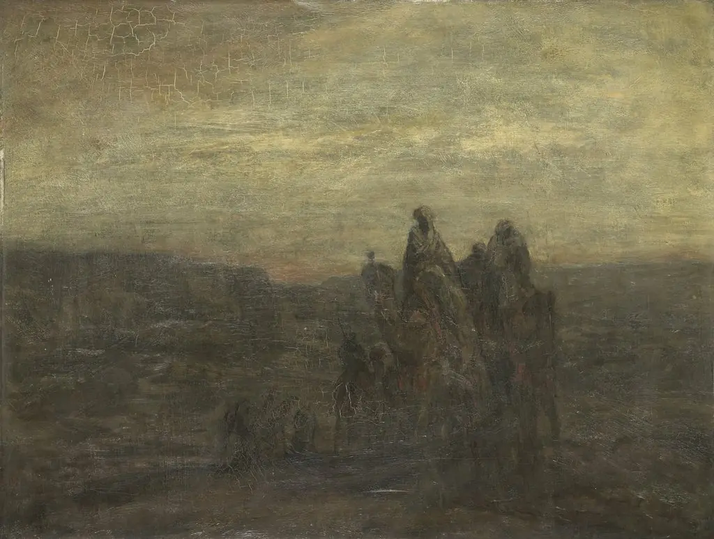Caravan, by Marius Bauer, oil, 1896