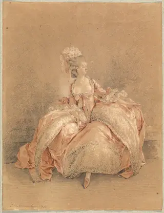 Yes or No, by Jean-Michel the Younger Moreau, graphite, 1778