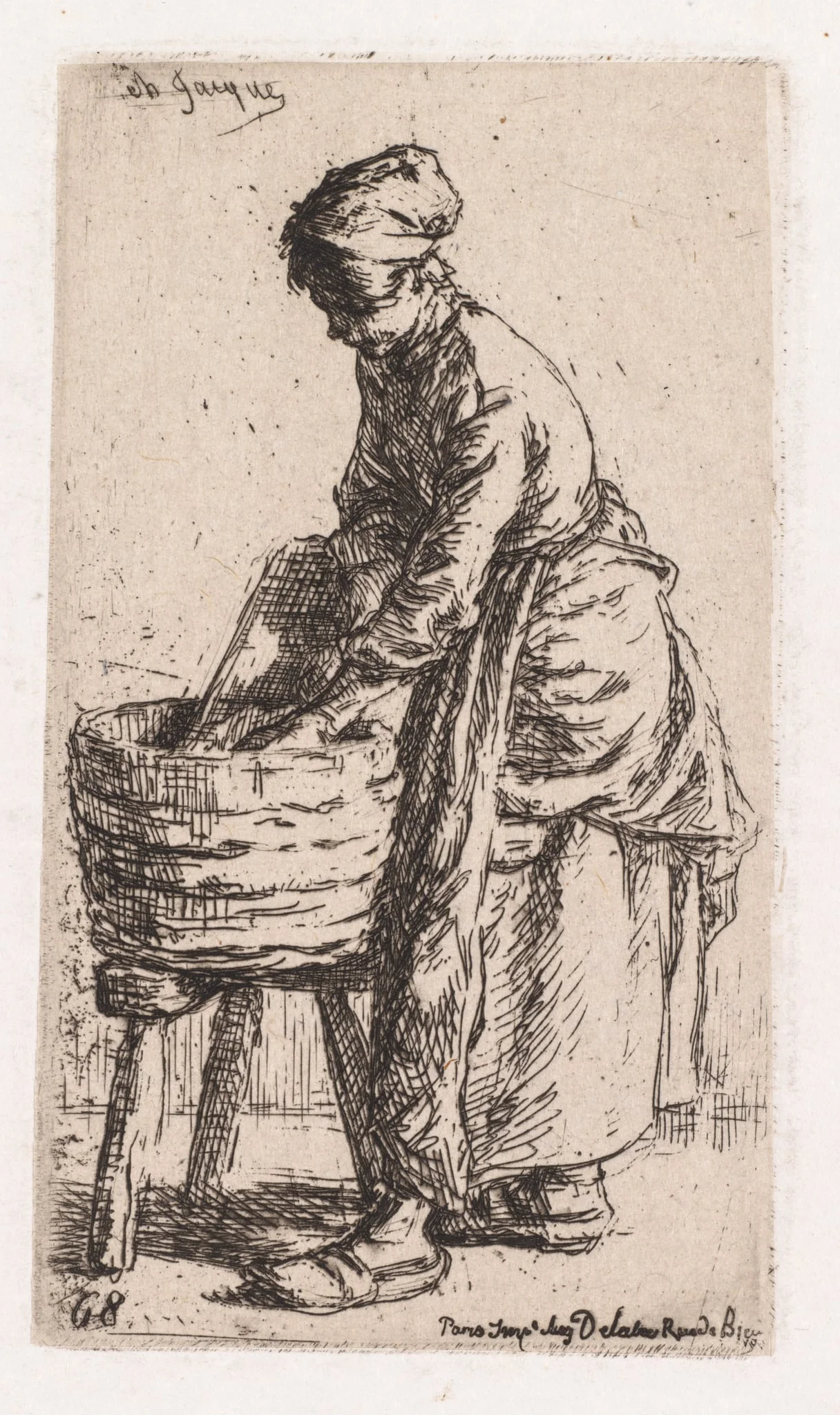 Washerwoman, detail