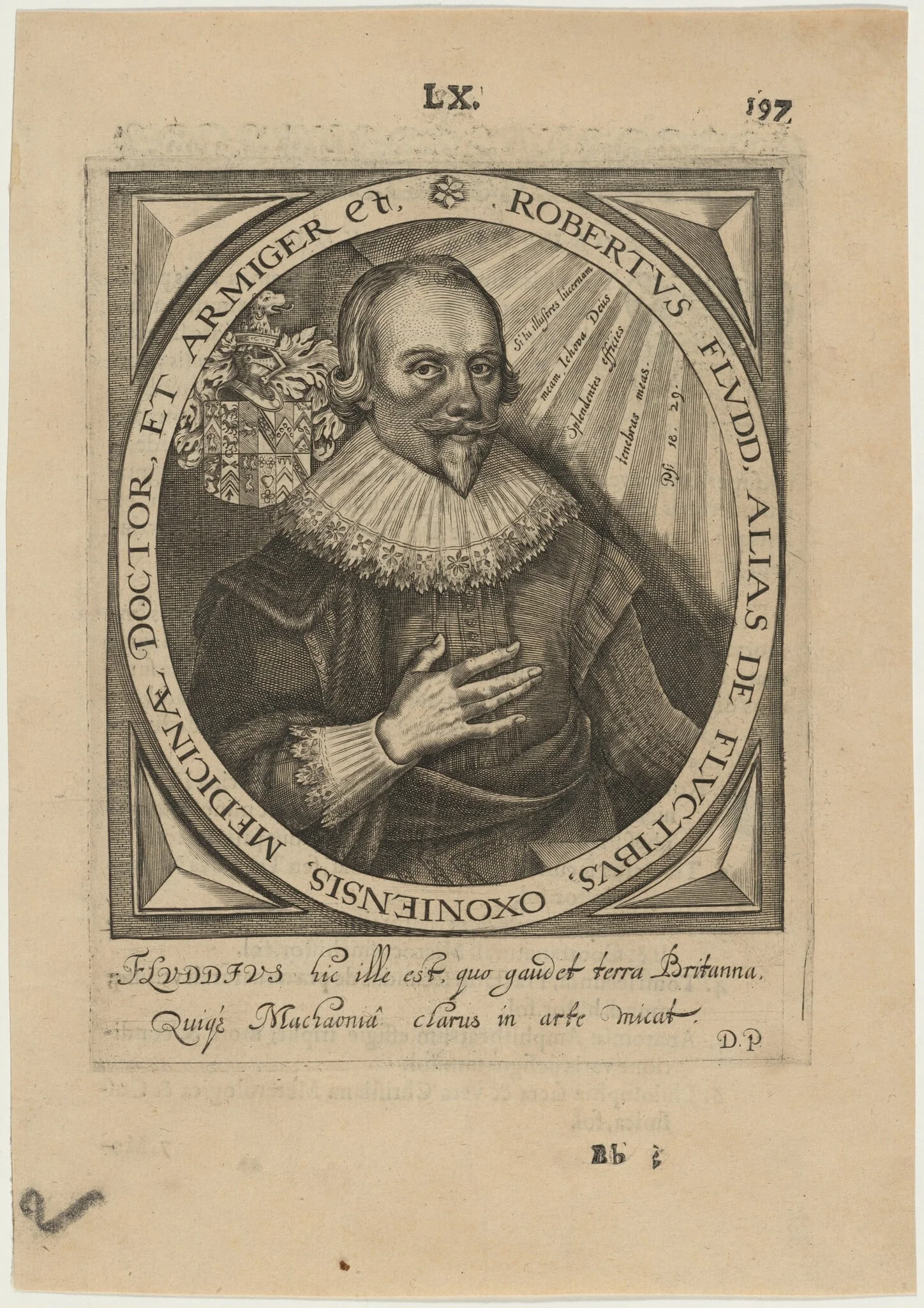 Dr. Robert Fludd, Physician and Rosicrucian, detail
