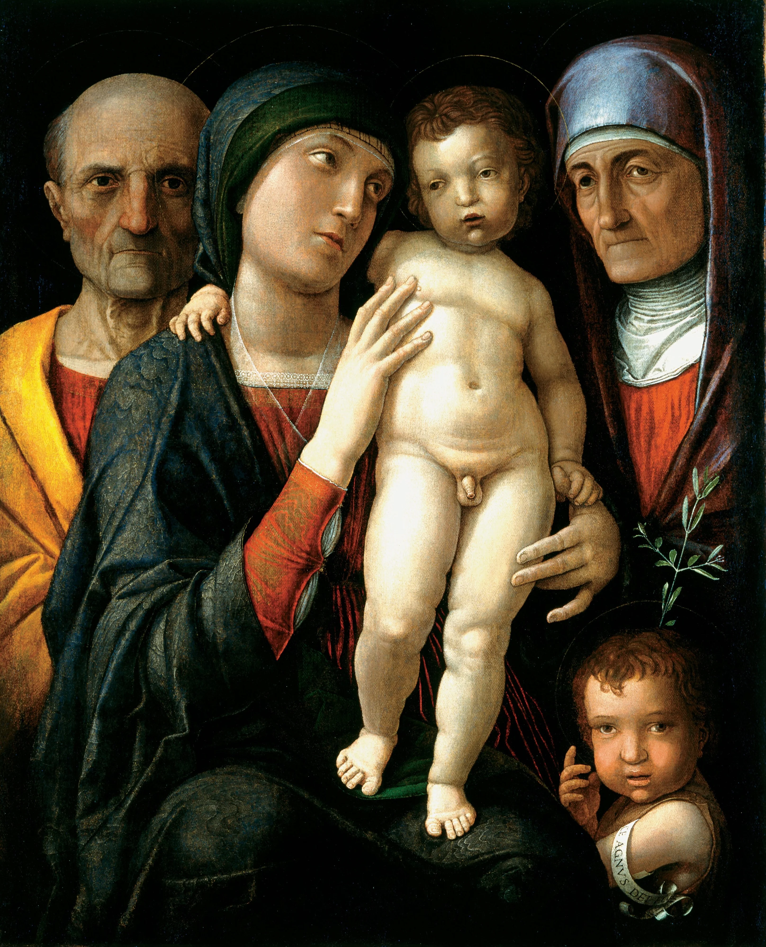 Holy Family with St. Elizabeth and St. John the Baptist as a Child, detail
