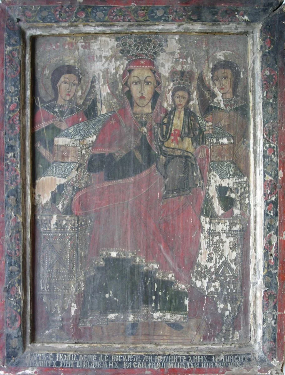 Maica Domnului cu Pruncul, detail
