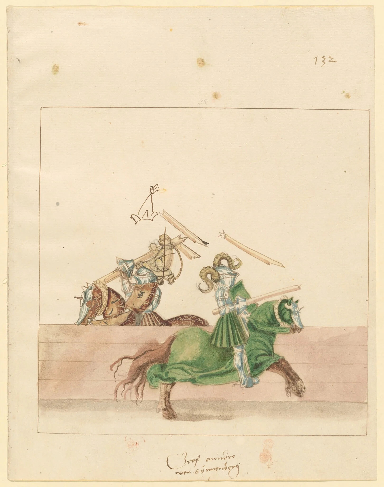 Italian Joust of Peace, detail