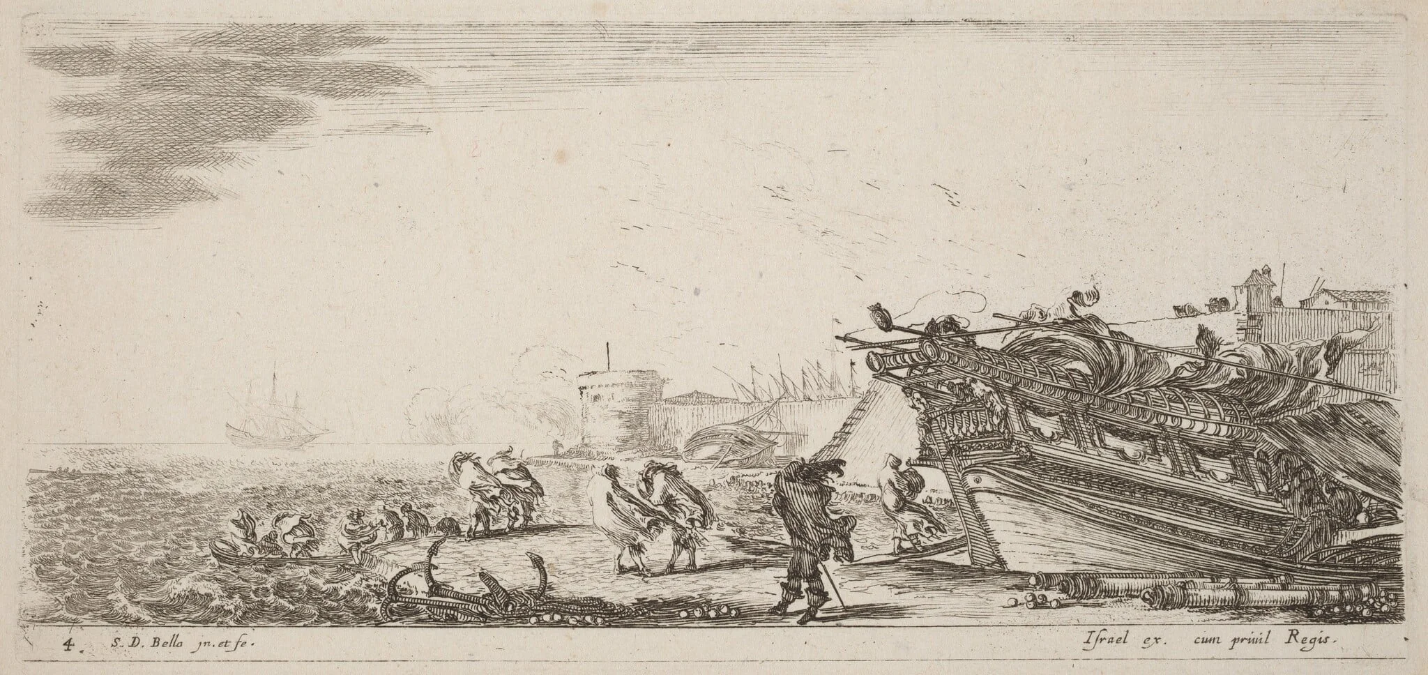 Windy Harbor, detail