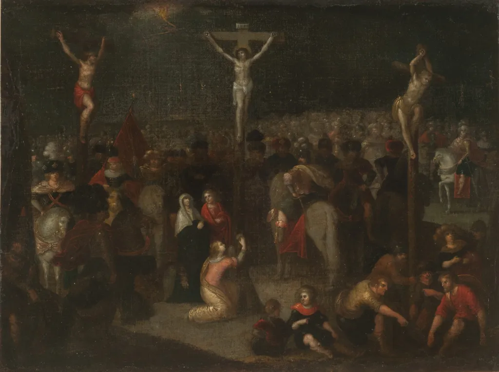 Calvary, by Louis de Caullery, oil