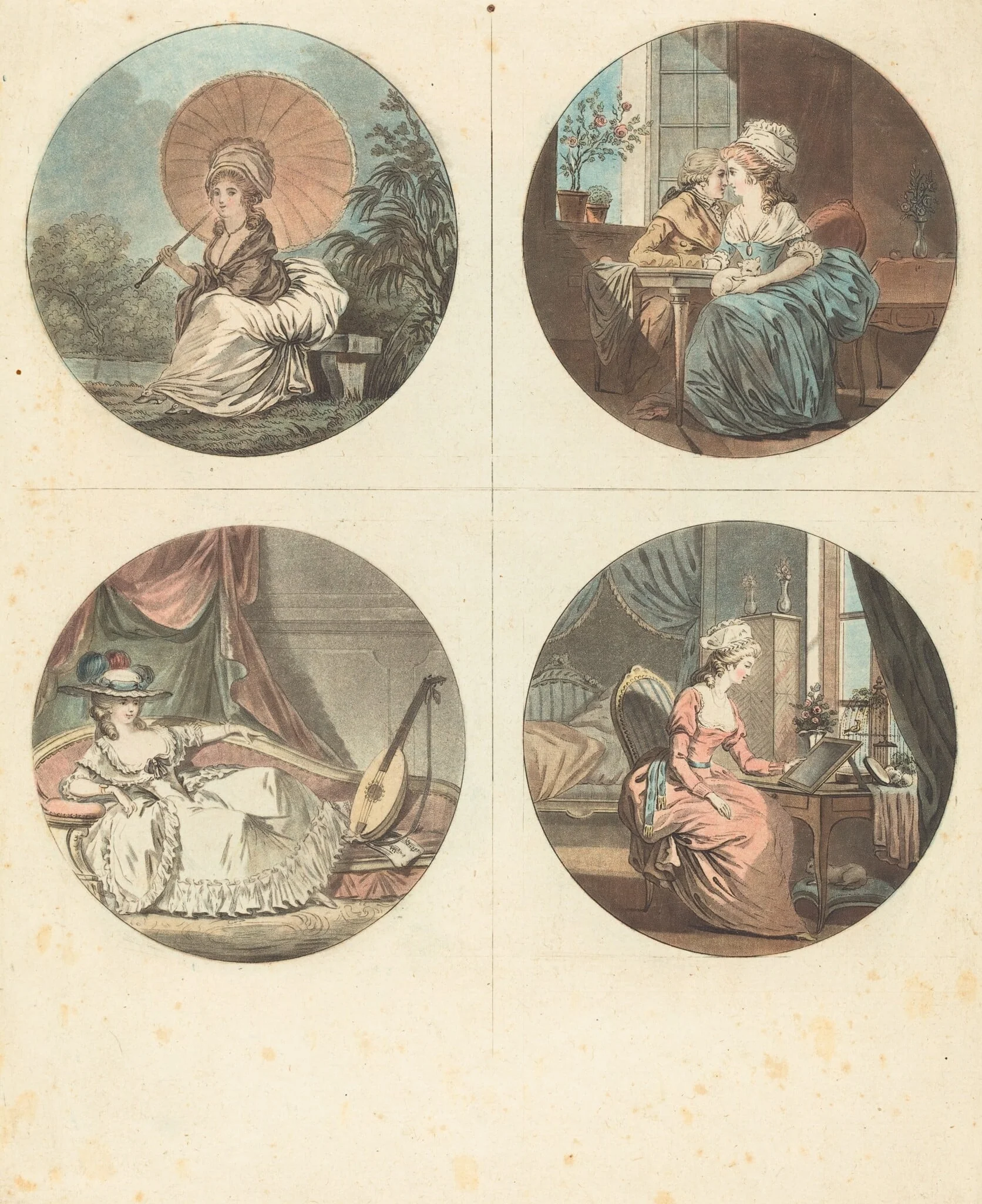 Les heures du jour, detail