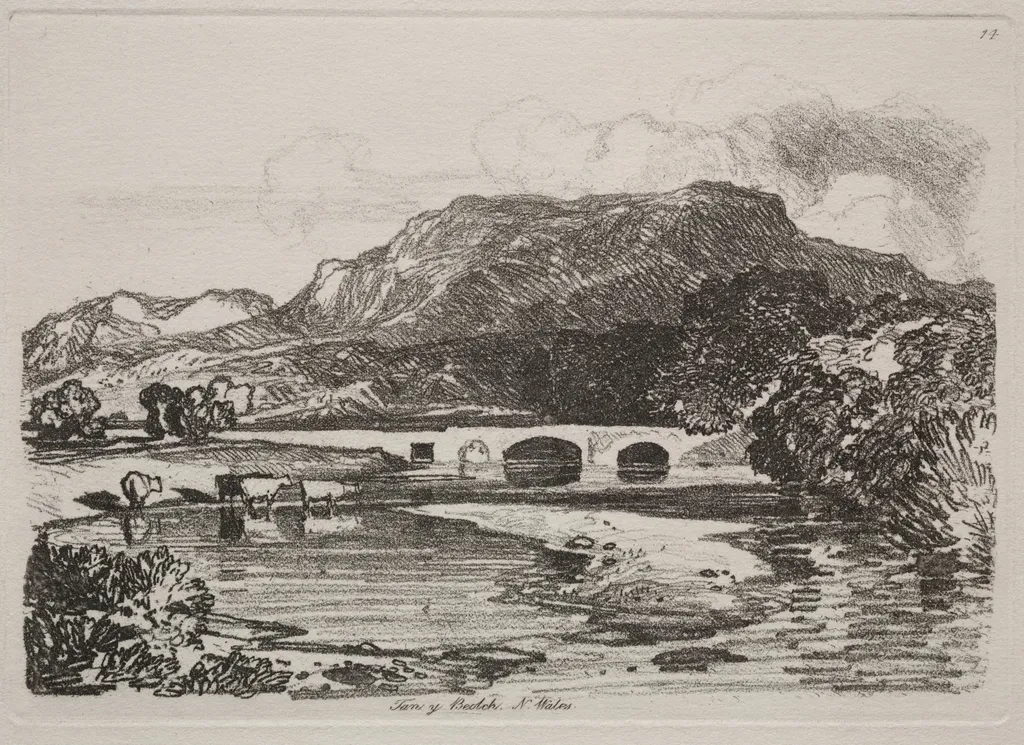 Liber Studiorum:  Tan y Beolch, North Wales, by John Sell Cotman, 1838