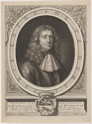 Jerome van Beverningk, by Abraham Blooteling, ink, 1679