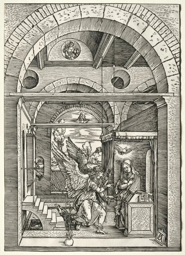 The Annunciation, detail