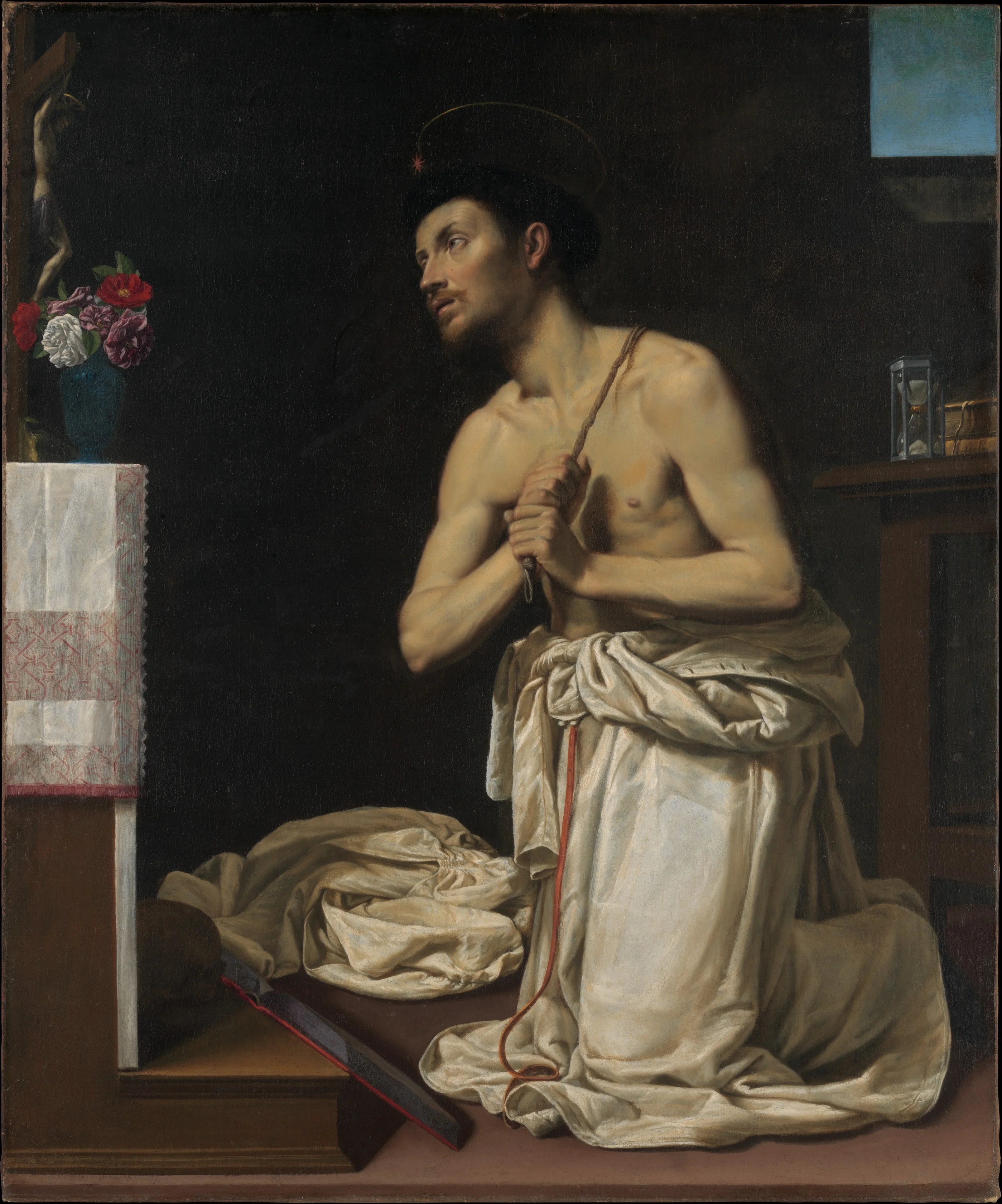 Saint Dominic in Penitence, detail
