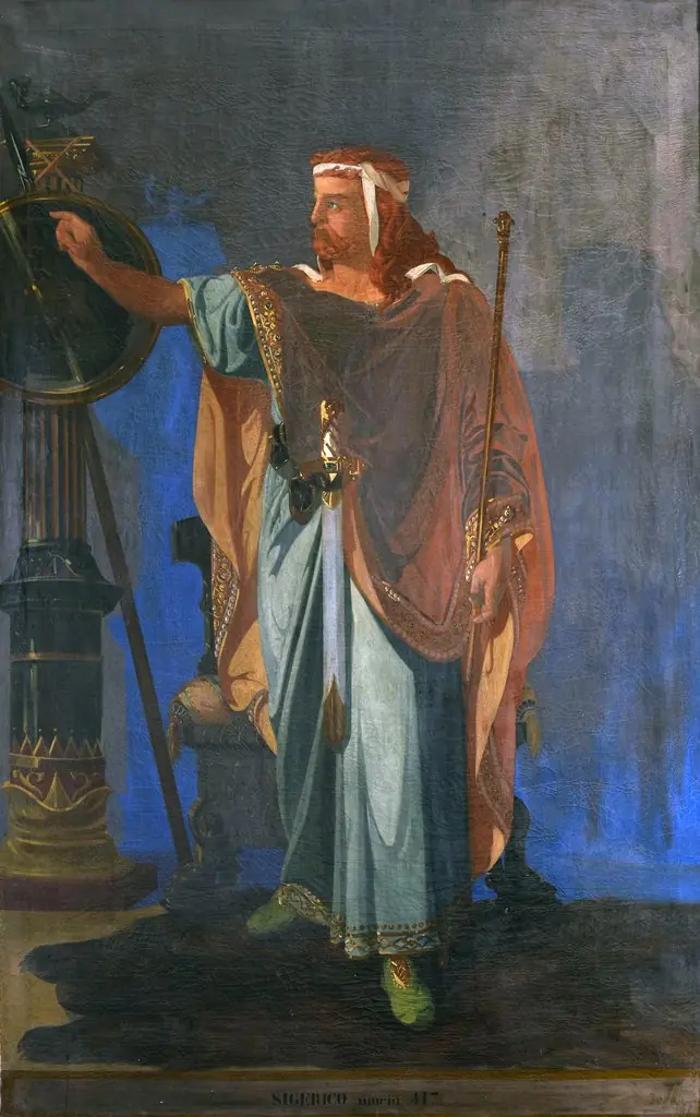 Sigerico, by Eduardo García Guerra, oil, 1856