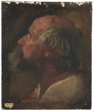 Head of an Apostle, by Guido Reni, oil, 1618
