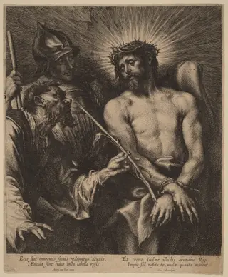 Christ Crowned with Thorns, by Anthony van Dyck, ink, 1630