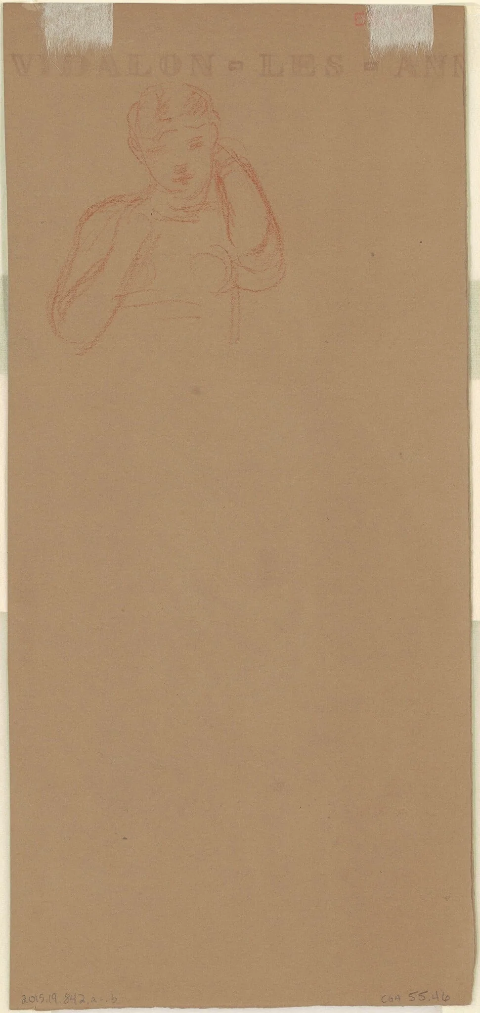 Study for "Greek Girls Bathing" [verso], detail