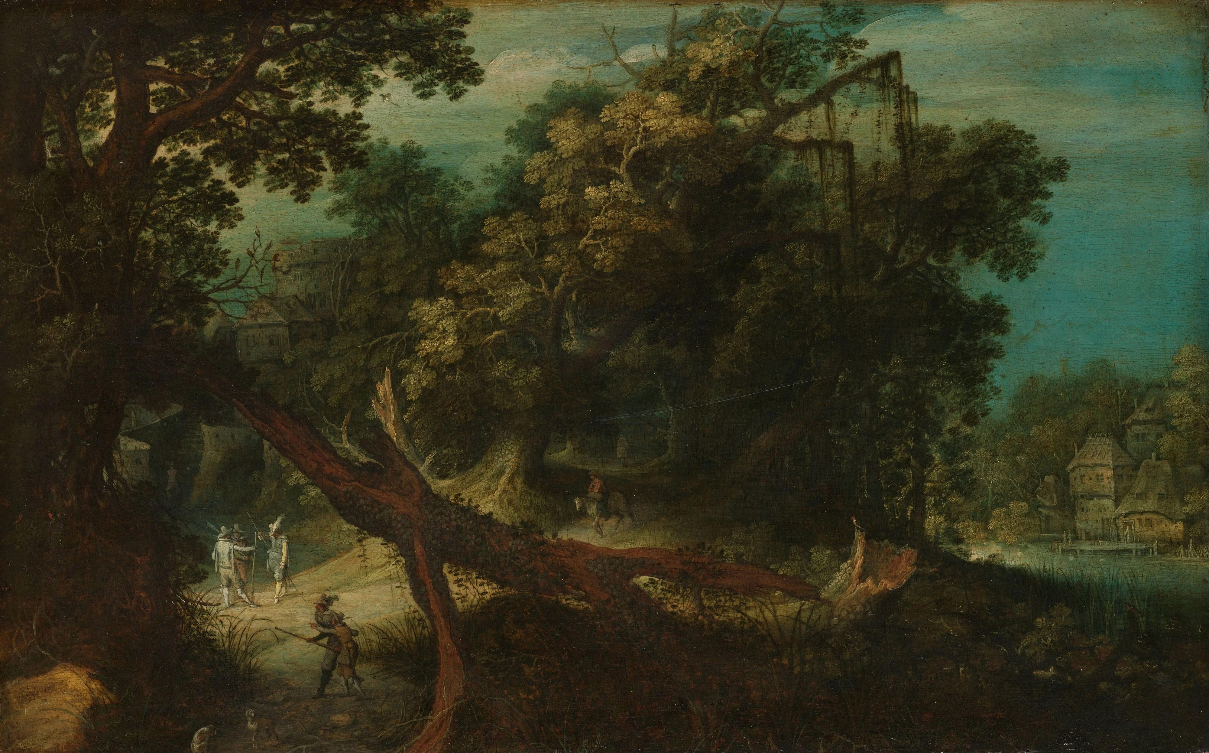 Mountainous landscape, detail