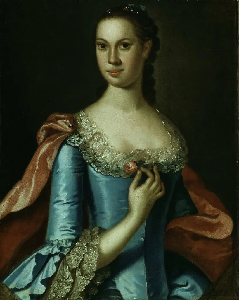 Mrs. William Carmichael, by John Hesselius, oil, 1771