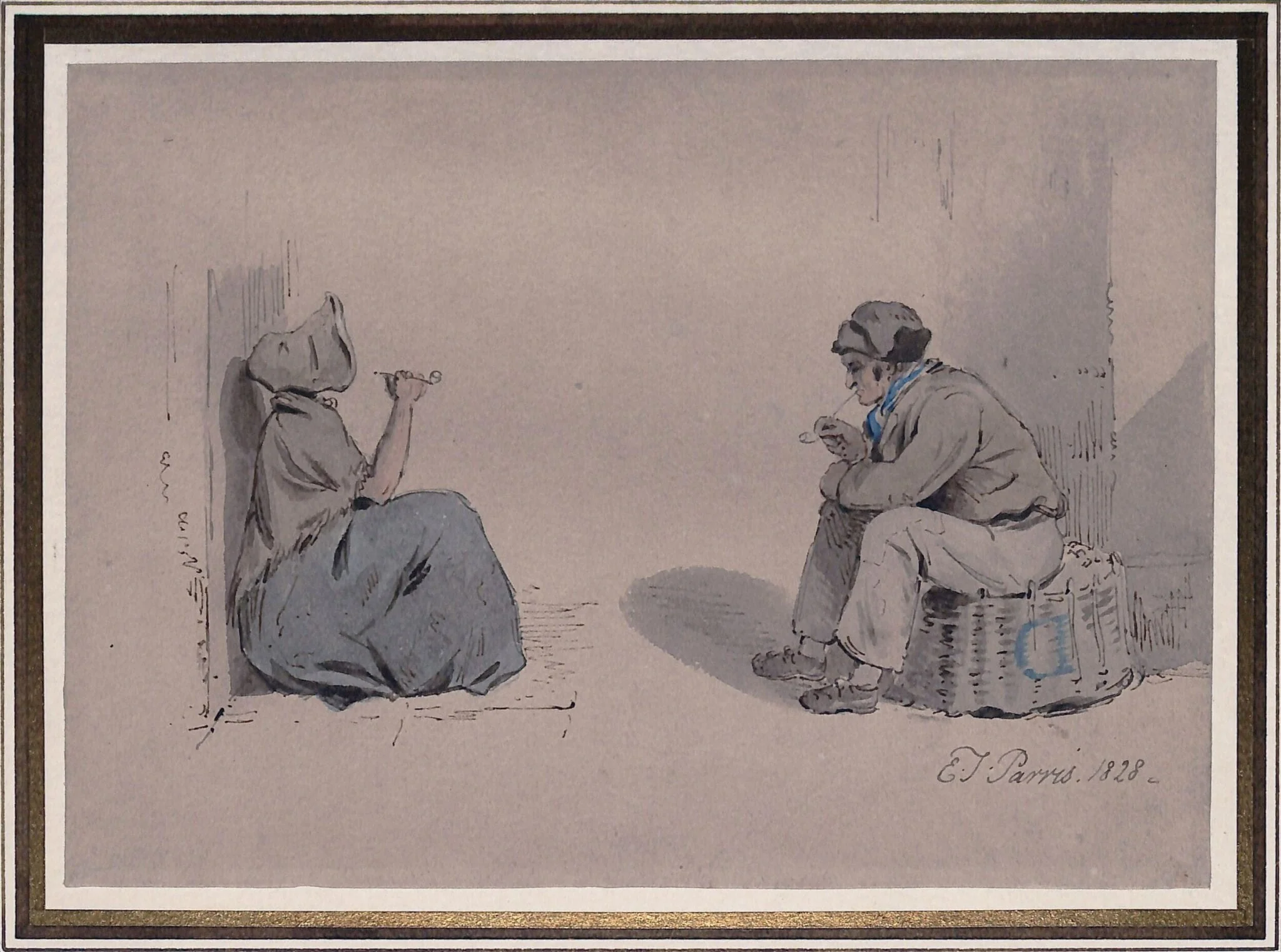 The Pipe Smokers, detail