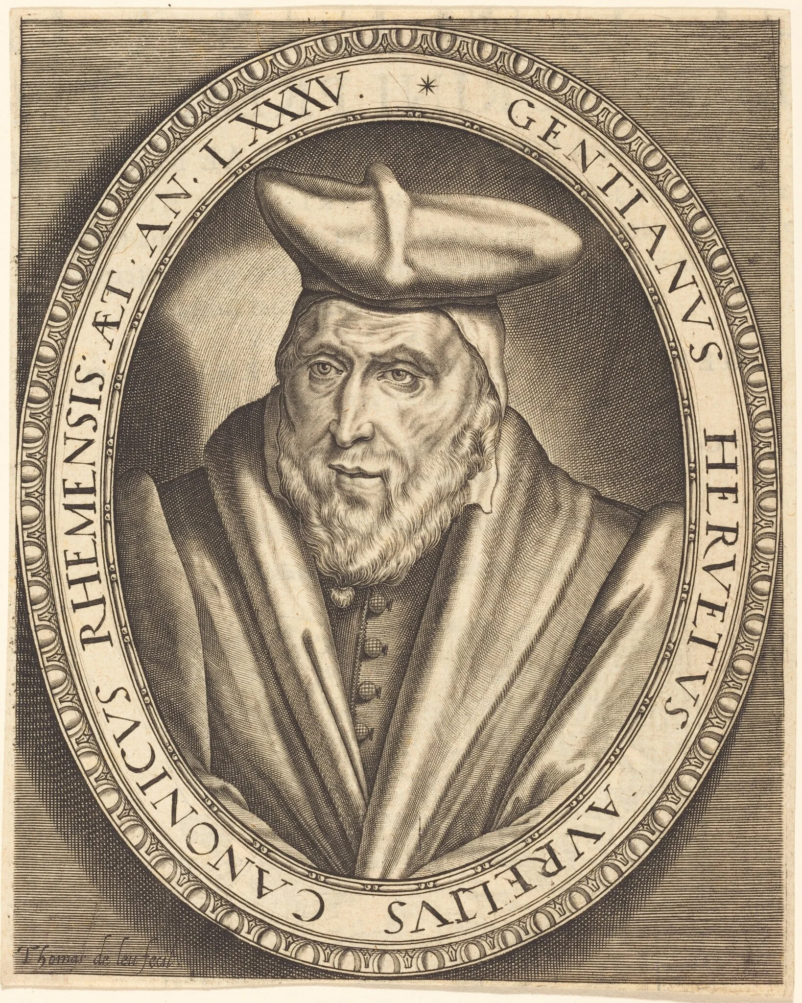 Gentien Hervet, Canon of Reims, detail