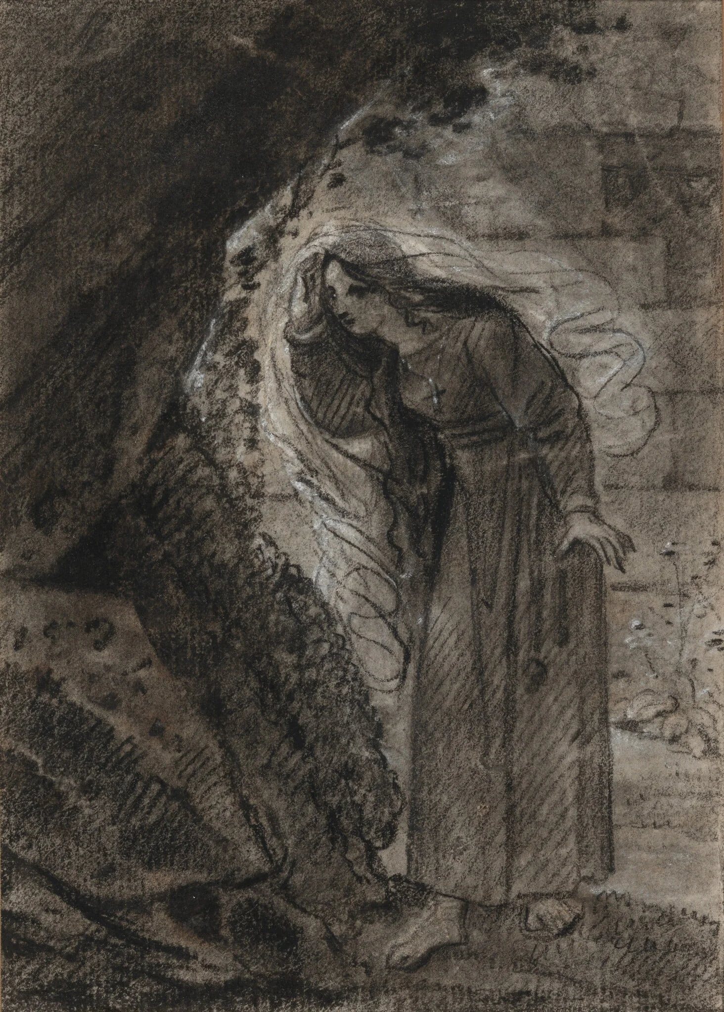 Agnès Entering a Grotto, detail